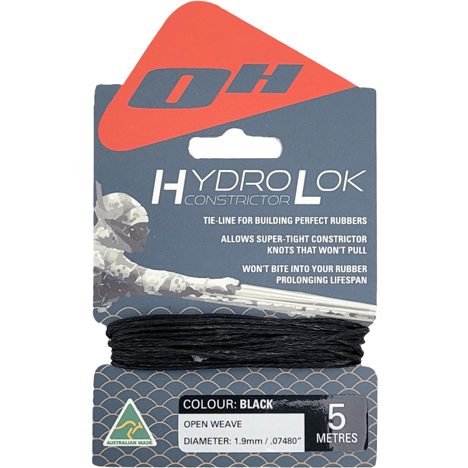 1.9mm HYDROLOK CONSTRICTOR LINE BLACK 5m CARD - Click Image to Close